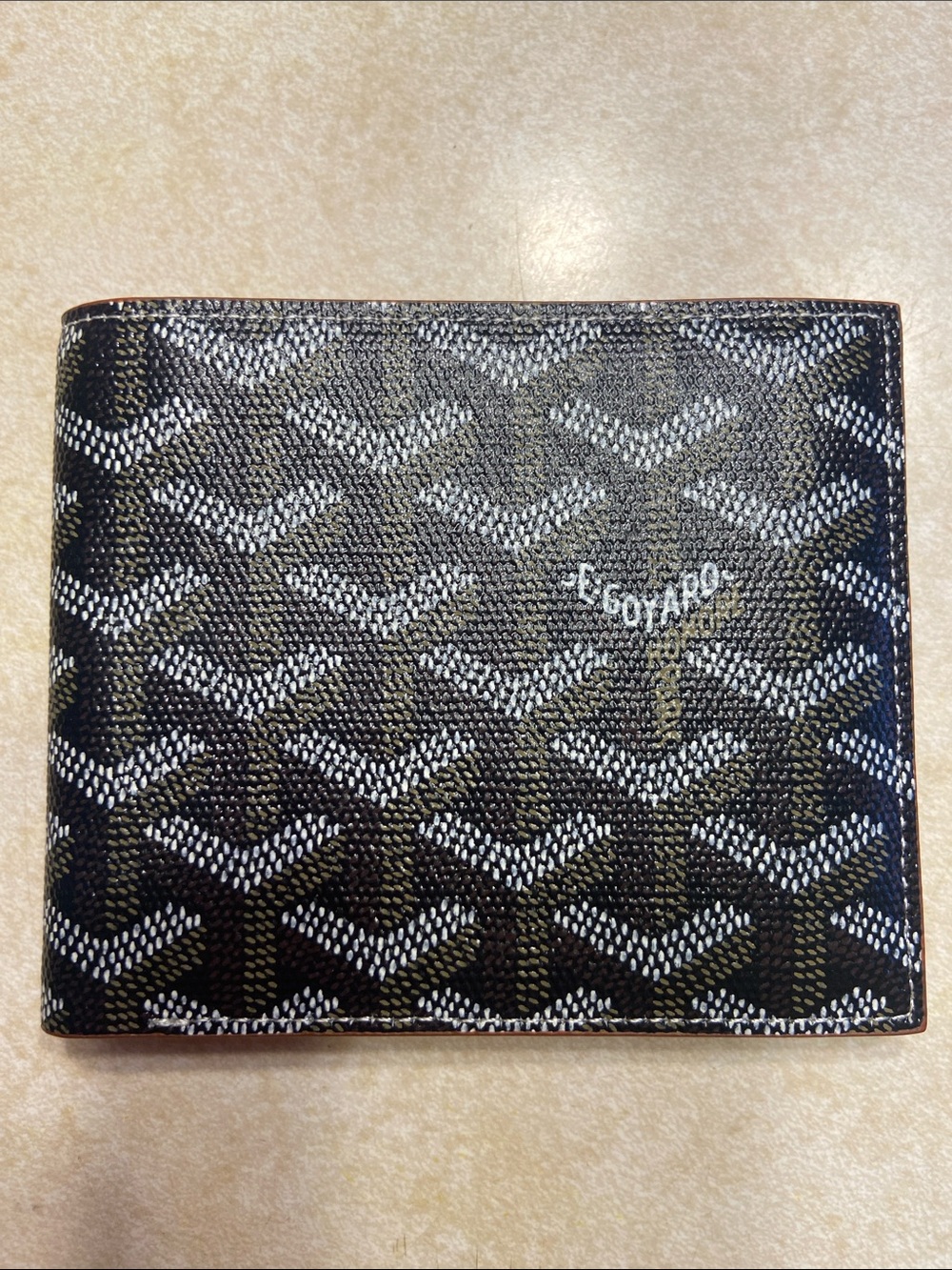 Vintage Black and Brown Chevron Wallet Card Holder - Picture 12 of 12